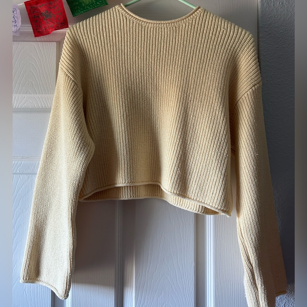 Yellow zara sweater